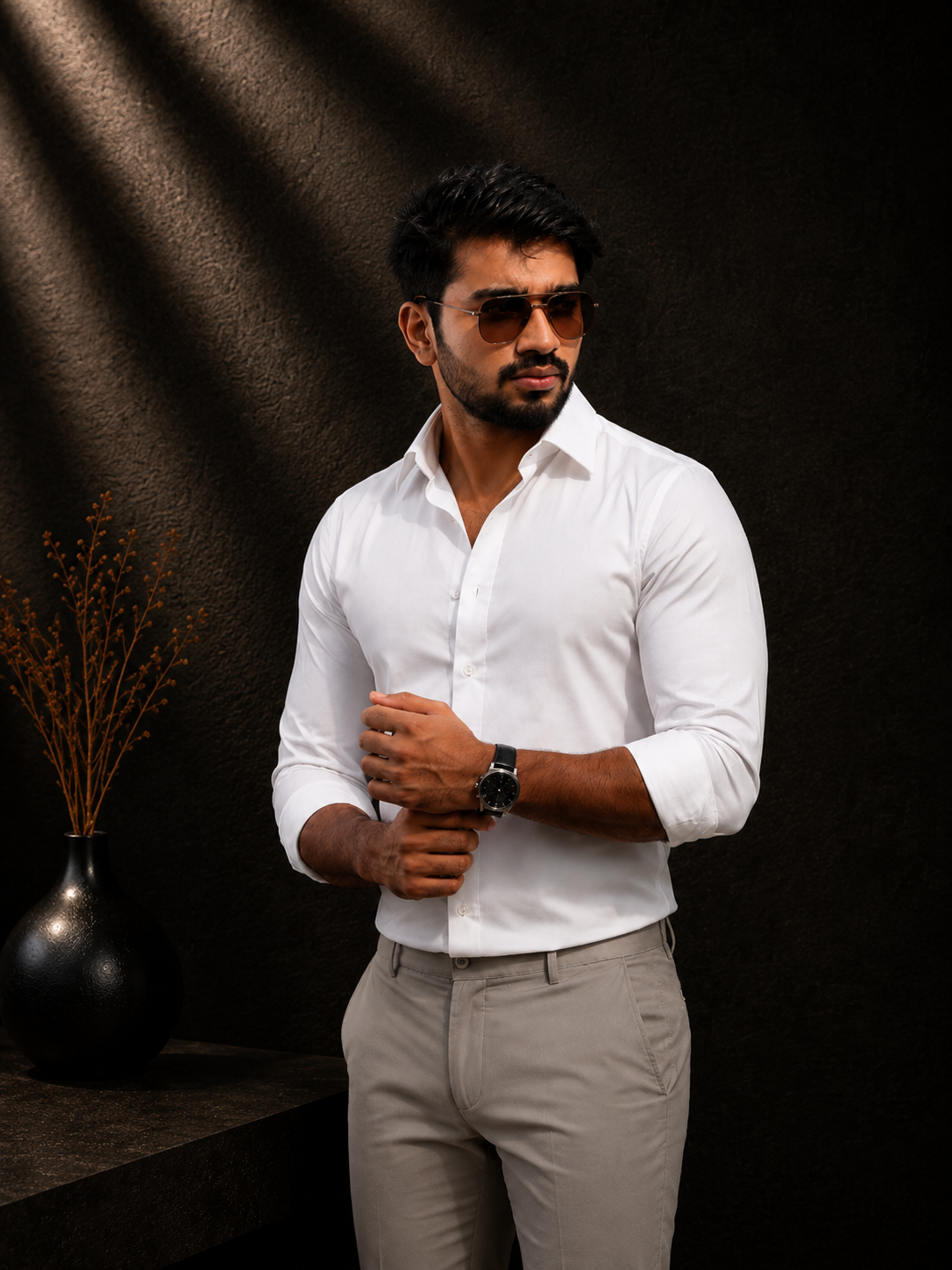White Stretch Premium Shirt